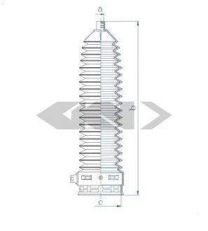 Пильовик рульового механізма SPIDAN 84138