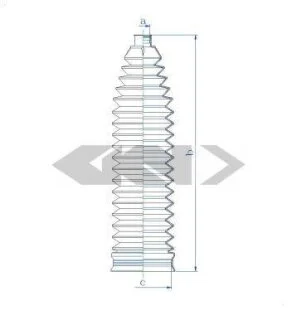 Комплект пылника, рулевое управление SPIDAN 84144