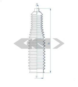 Пильовик рульового механізма SPIDAN 84151
