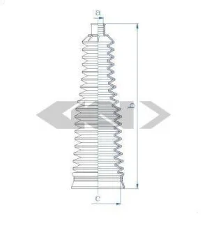 Комплект пылника, рулевое управление SPIDAN 84152