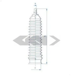 Комплект пылника, рулевое управление SPIDAN 84163