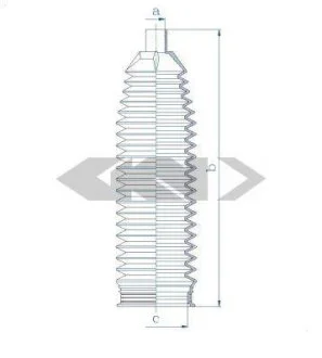 Пильовик рульового механізма SPIDAN 84172