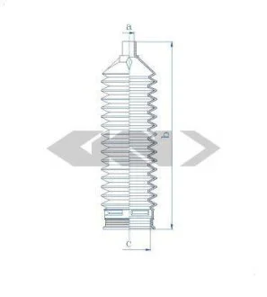 Пильовик рульового механізма SPIDAN 84185