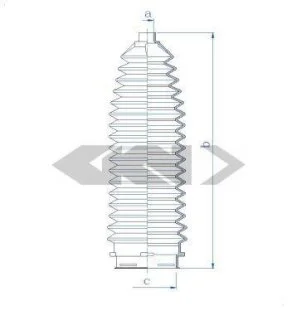 Комплект пылника, рулевое управление SPIDAN 84189