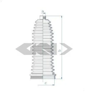 Пильовик рульового механізма SPIDAN 84192