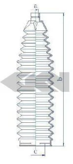 Пильовик рульового механізма SPIDAN 84210