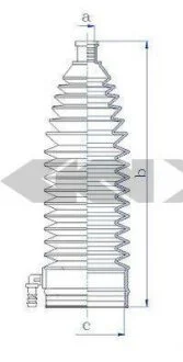 Пильовик рульового механізма SPIDAN 84212