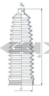 Пильовик рульового механізма SPIDAN 84213