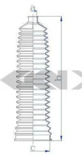 Пильовик рульового механізма SPIDAN 84215