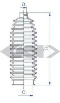 Пильник кермової рейки SPIDAN 84224