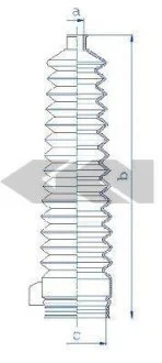 Пильовик рульового механізма SPIDAN 84225