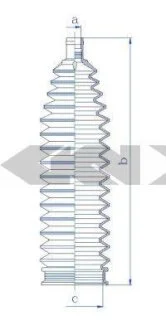 Пильовик рульового механізма SPIDAN 84238