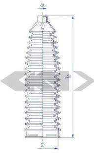 Фото 1 - пильник рульового механізму гумовий SPIDAN 84242 Пильник рульового механізму гумовий SPIDAN 84242 (фото 1)