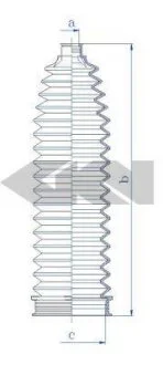 Пильовик рульового механізма SPIDAN 84249
