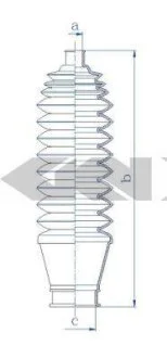 Пильовик рульового механізма SPIDAN 84254
