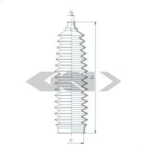 Пильовик рульового механізма SPIDAN 84263