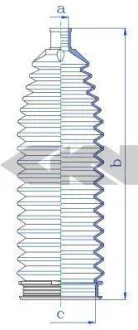 Пильовик тяги кермової комплект SPIDAN 84270
