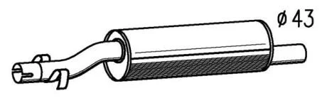 Вихлопнi системи STARLINE 1818424