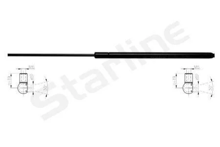 Амортизатор багажника STARLINE 74.93.802
