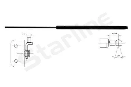 Амортизатор багажника STARLINE 88.14.801
