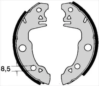 Гальмівні колодки барабанні STARLINE BC00510