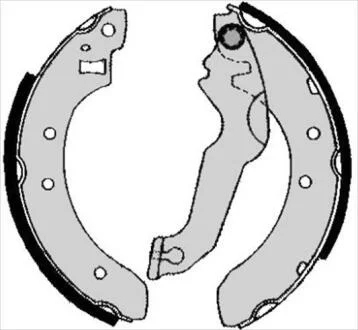 Гальмівні колодки барабанні STARLINE BC04800