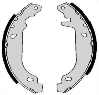 Гальмiвнi колодки, к-кт. (Тормозные колодки барабанные, к-кт.) STARLINE BC 04880