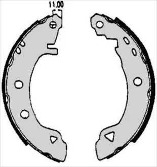 Гальмівні колодки барабанні STARLINE BC 04920