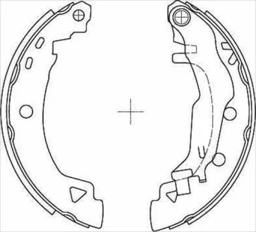 Гальмівні колодки барабанні STARLINE BC04925