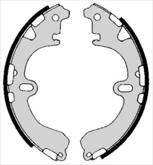 Гальмiвнi колодки, к-кт. (Тормозные колодки барабанные, к-кт.) STARLINE BC05810