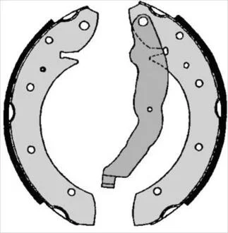 Гальмiвнi колодки, к-кт. (Тормозные колодки барабанные, к-кт.) STARLINE BC 06860