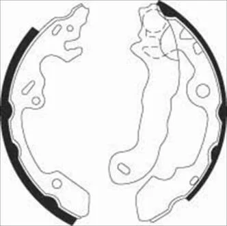 Гальмiвнi колодки, к-кт. (Тормозные колодки барабанные, к-кт.) STARLINE BC 07380
