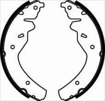 Гальмівні колодки барабанні STARLINE BC07450