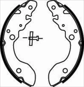 Гальмівні колодки барабанні STARLINE BC07460