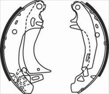 Гальмiвнi колодки барабаннi, к STARLINE BC 07570