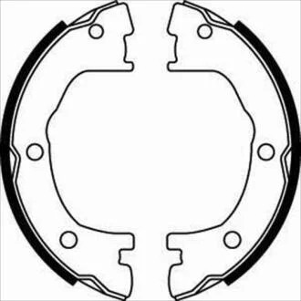 Гальмівні колодки барабанні STARLINE BC 07800