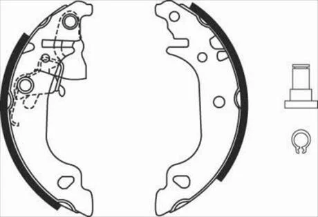 Гальмівні колодки барабанні STARLINE BC07920
