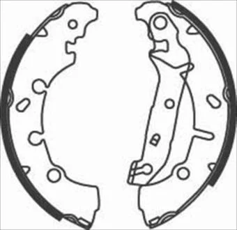 Гальмiвнi колодки, к-кт. (Тормозные колодки барабанные, к-кт.) STARLINE BC 08200