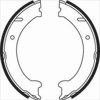 Гальмiвнi колодки, к-кт. (Тормозные колодки барабанные, к-кт.) STARLINE BC08250