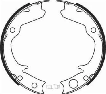 Гальмівні колодки барабанні STARLINE BC 08360