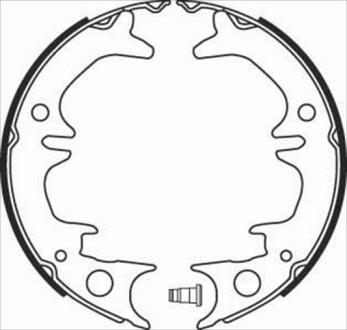 Гальмiвнi колодки, к-кт. (Тормозные колодки барабанные, к-кт.) STARLINE BC 08380