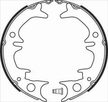 Гальмiвнi колодки, к-кт. (Тормозные колодки барабанные, к-кт.) STARLINE BC 08380