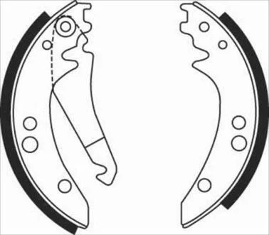 Гальмiвнi колодки, к-кт. (Тормозные колодки барабанные, к-кт.) STARLINE BC 08410