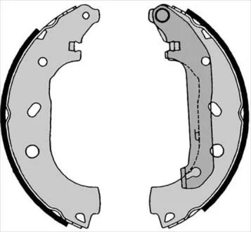 Гальмівні колодки барабанні STARLINE BC 08550
