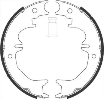 Гальмівні колодки барабанні STARLINE BC 08850