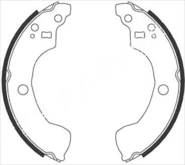 Гальмiвнi колодки, к-кт. (Тормозные колодки барабанные, к-кт.) STARLINE BC 08870