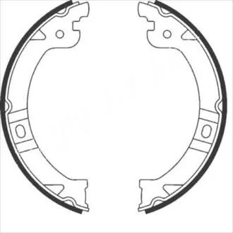 Гальмівні колодки барабанні STARLINE BC 08950
