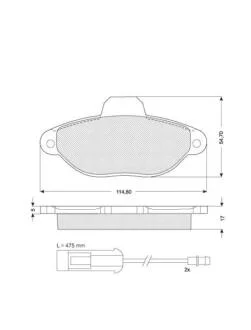 Гальмівні колодки дискові STARLINE BD S057