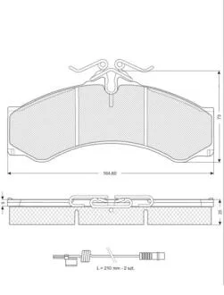 Гальмівні колодки дискові STARLINE BD S061