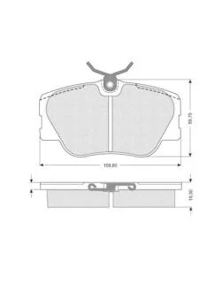 Гальмівні колодки дискові STARLINE BD S104